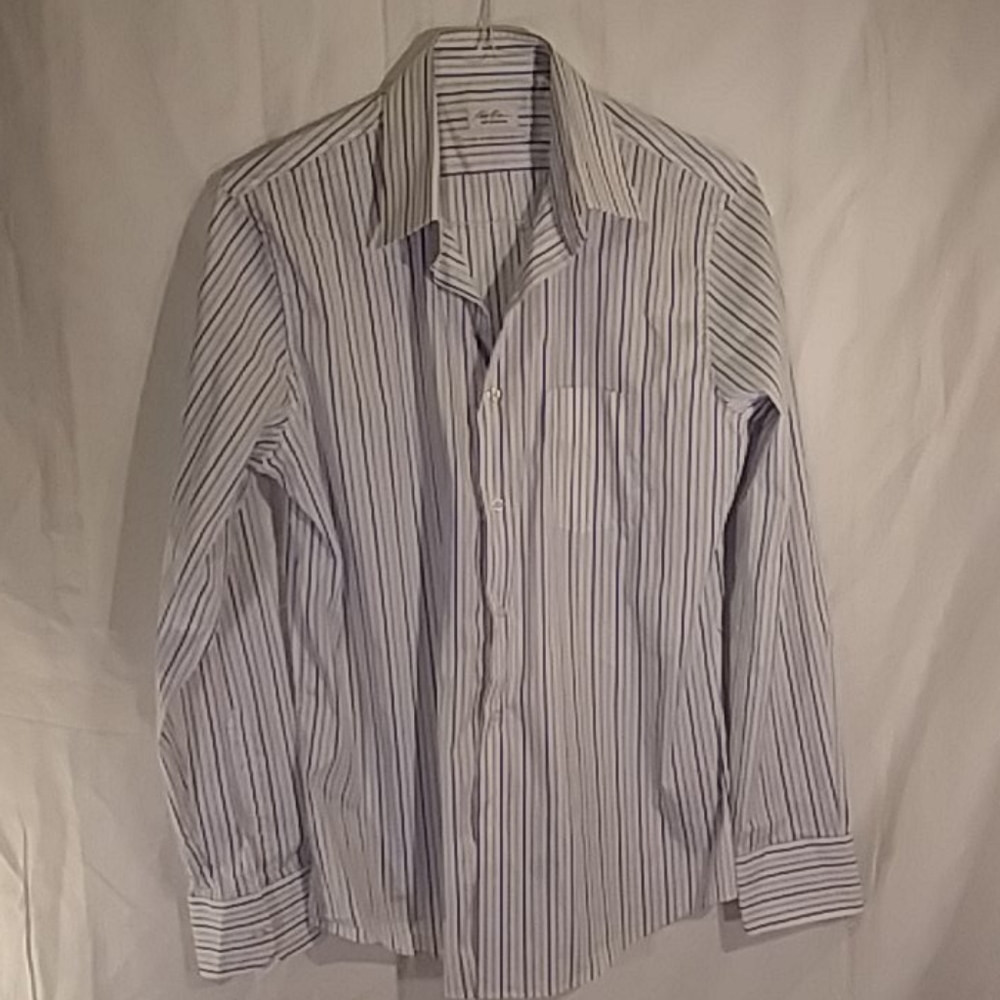 Robert Friedman Blue & White Cotton Shirt